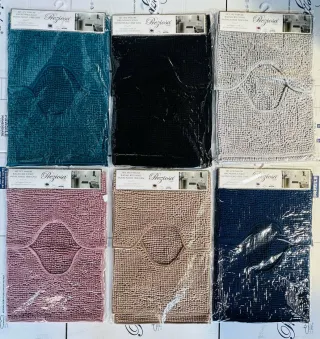 Set 2pz Bagno Preziosa Blu/Grigio