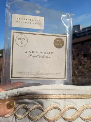 Zara Home Royal Collection Fundas Almohada Algodón