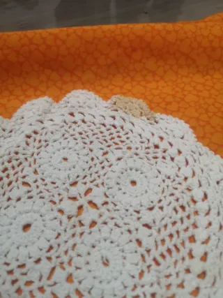 Centrini uncinetto bianchi in cotone