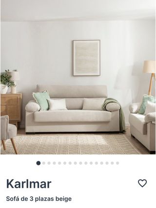 Sofá Klast 3 plazas con 1 mes de uso