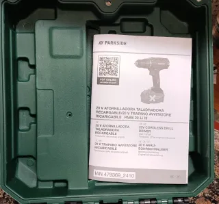 Taladro Atornillador Parkside Batería