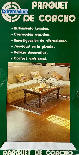 SUELO DE CORCHO BARNIZADO