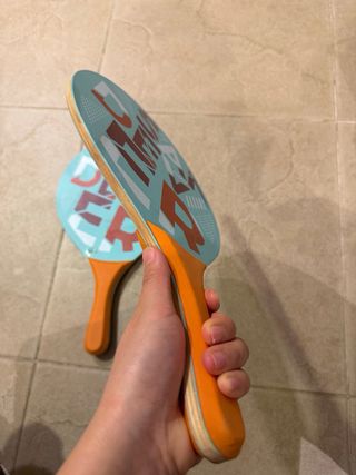 Palas de playa Sandever con pelota