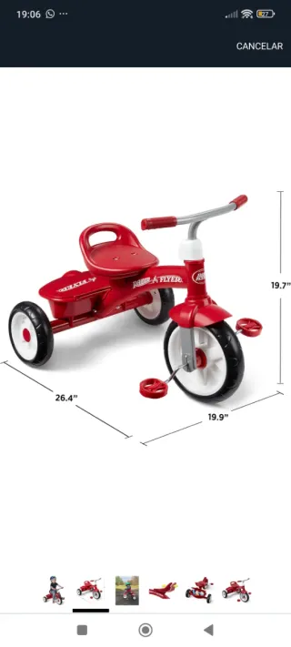 Triciclo Radio Flyer Rojo