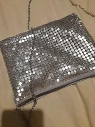 Bolso de fiesta plateado