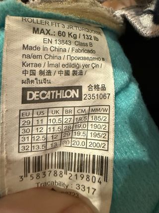 Patines Oxelo Talla 29-32 Ajustables