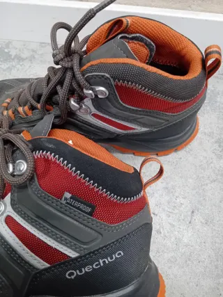 Scarpe trekking Quechua grigie/arancioni taglia 40