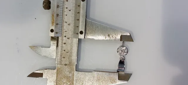 Colgante Oro Blanco 18k