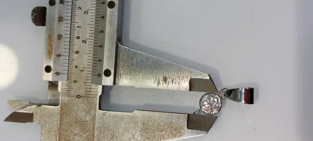 Colgante Oro Blanco 18k