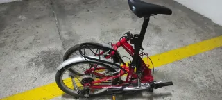 Bicicleta Plegable Roja