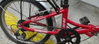 Bicicleta Plegable Roja