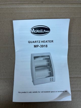 Stufa elettrica al quarzo Max Star 800W