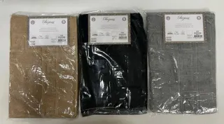 Tappeto bagno beige con greca