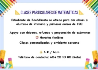 Clases particulares de Matemáticas