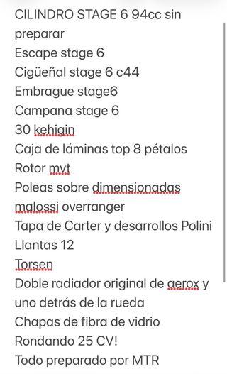 Yamaha Aerox circuito