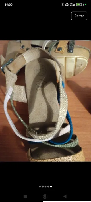 Sandalias de tiras multicolor