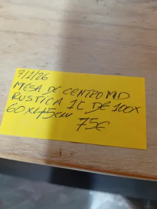 Mesa de centro de madera