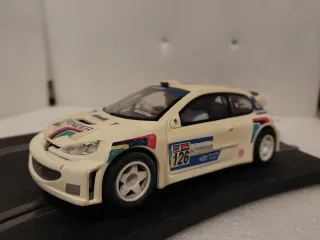 Scalextric Peugeot 206 Rally Blanco