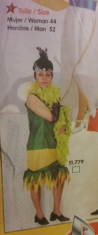 Disfraz Charleston Mujer Talla 44