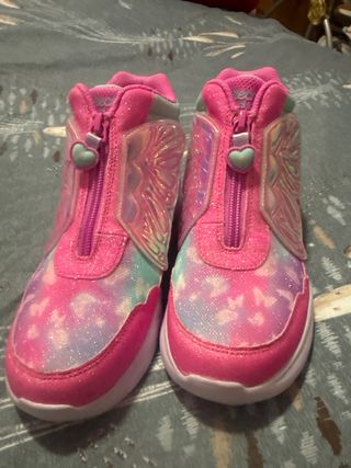 Deportivas Skechers Rosa Talla 35 con Luces