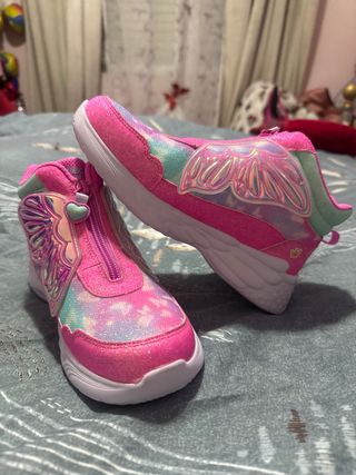 Deportivas Skechers Rosa Talla 35 con Luces