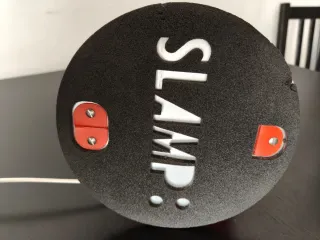 Lampada da tavolo Slamp anni '80 design M. Datti