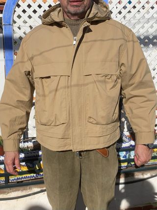 Chaqueta de hombre con capucha Beige Talla M Nueva