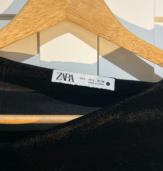 Vestido Terciopelo Zara Talla L