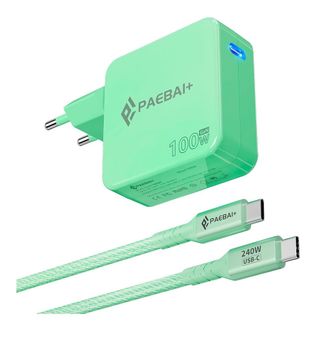 Caricatore verde 100W PD GaN - Sigillata