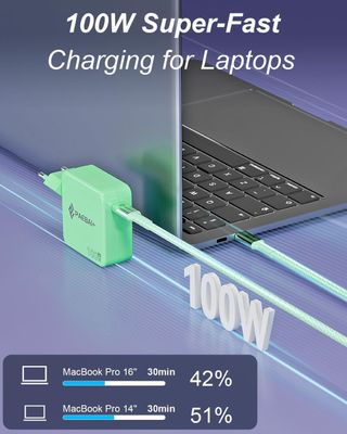 Caricatore verde 100W PD GaN - Sigillata