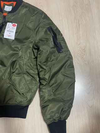 Chaqueta Bomber Verde Talla XS