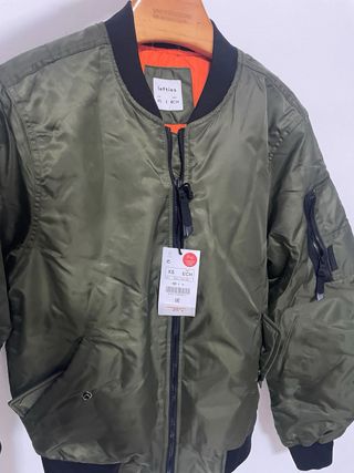 Chaqueta Bomber Verde Talla XS