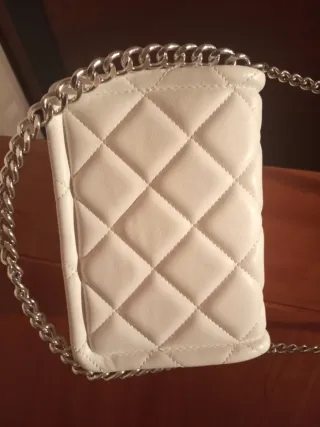 Bolso bandolera Stradivarius blanco