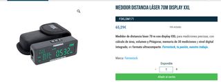 Medidor Distancia Láser 70m Ferrestock