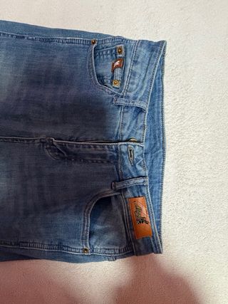 Pantalón campana azul