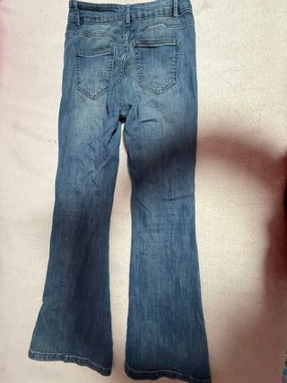 Pantalón campana azul