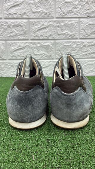 Hogan Scarpe Uomo Grigie Pelle Scamosciata Difetto