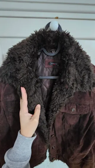 Chaqueta Ante Marrón con Borrego