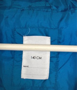 Giacca bambino blu elettrico con cappuccio 140 cm