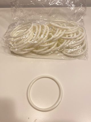 Lote 30 Aros Plástico Manualidades 7cm