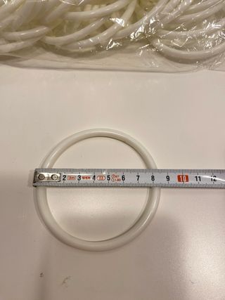 Lote 30 Aros Plástico Manualidades 7cm