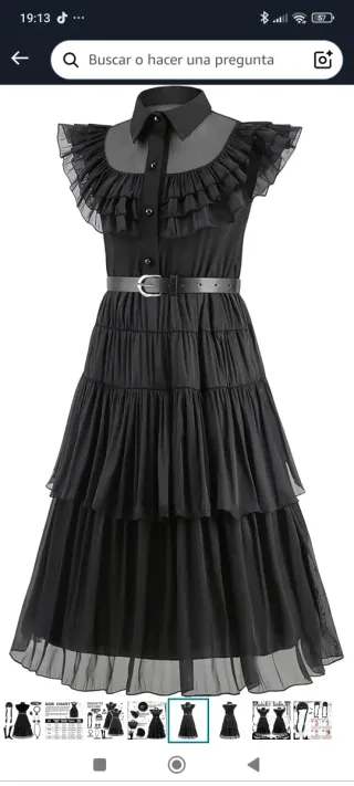 Disfraz Miércoles Talla M