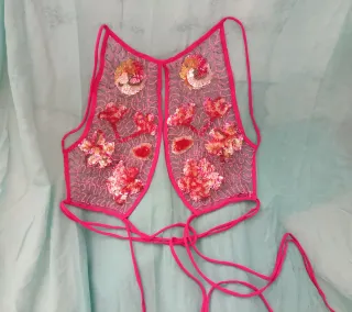 Chaleco de fiesta con lentejuelas