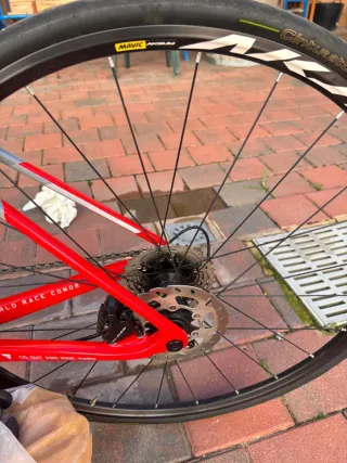 Bicicleta Carretera WRC Volcano Disc Roja talla 54