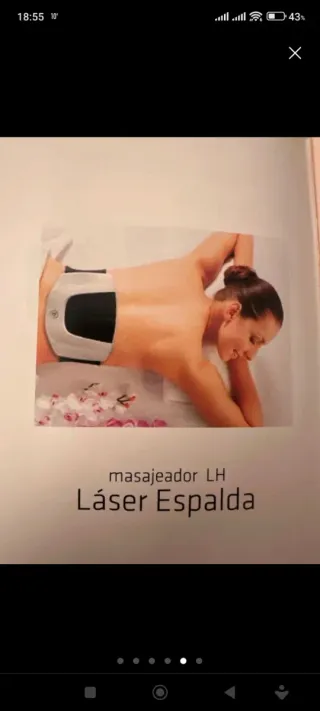 Masajeador Cervical Láser Blanco y Negro