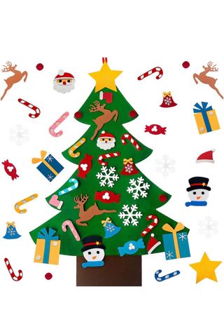 Árbol de Navidad 150cm con bolas, base y luces