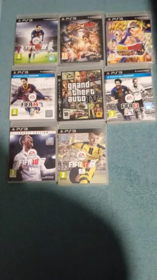PS3 Giochi FIFA, GTA, Dragon Ball Z