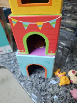 Djeco Topanifarm Juego Apilamiento Animales