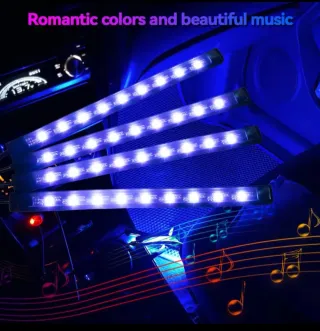 Luces LED RGB para Coche con Mando