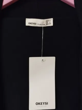 Chaqueta larga punto Okeysi con etiquetas